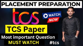 TCS Placement Paper tcs [upl. by Arymas861]