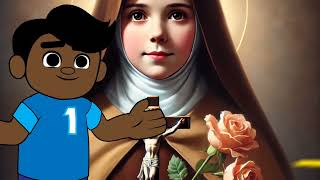 Santa Teresa del Niño Jesús conoce la vida de esta santa Santos del mundo biblia frases fe [upl. by Rancell]