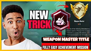 How To Get Weapon Master Title Easily In BGMI Weapon Master Achievement In BGMI [upl. by Roydd542]