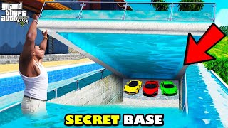 Franklin Found SECRET BASE Under SWIMMING Pool in GTA 5  GTA 5 Mods [upl. by Nine449]