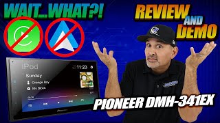 Pioneer DMH341EX Car Stereo HeadUnit Review BluetoothWeblink No Apple CarPlay Andriod Auto [upl. by Juni]