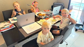 EERSTE SCHOOLDAG iN MALEiSiE OP ONZE WERELDREiS 🌍  schoolroutine  Bellinga Vlog 3230 [upl. by Weinrich]