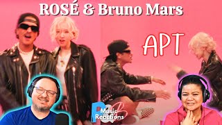 ROSÉ BLACKPINK amp BRUNO MARS quotAPTquot Official Music Video  Couples Reaction [upl. by Emilia]