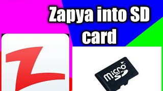 How to make Zapya On Sd Card  Meer bahi [upl. by Hanima]