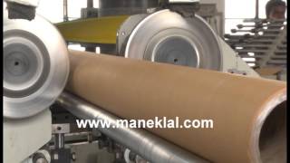 Manek  Paper Tube Making Machine  Spiral Winding [upl. by Atinuj]