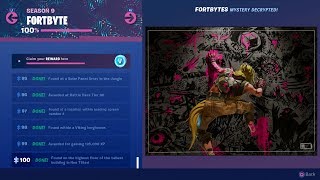 ALL 100 FORTBYTE LOCATIONS IN FORTNITE [upl. by Sumner420]