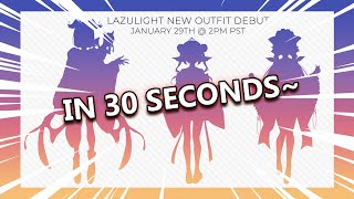 LAZULIGHT NEW OUTFIT ANNOUNCEMENT IN 30 SECONDS  LAZUDRIP [upl. by Shelly]