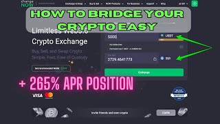 How to use Changenow to bridge your crypto  adding liquidity 265 APR [upl. by Ttcos]