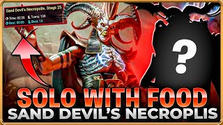 QUICK SOLO FARM Stage 25 Of The Sand Devils Necropolis With Food Raid Shadow Legends [upl. by Krutz108]