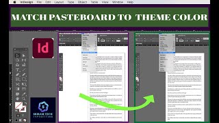 Adjusting pasteboard color in Adobe InDesign shortsvideos tricks video [upl. by Bocaj543]