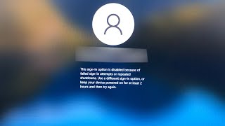 How to fix quotThis signin option is disabledquot on windows 1011 PART 1 [upl. by Rriocard]