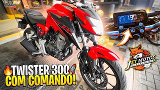 A PRIMEIRA CB 300F TWISTER DO BRASIL COM COMANDO PREPARADO [upl. by Enilorac836]