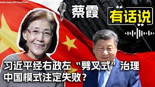 蔡霞有话说：习近平经右政左“劈叉式”治理 中国模式注定失败？ [upl. by Ssitnerp]