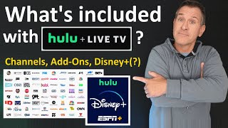 Hulu  Live TV Channels Lineup amp AddOns  Cost in 2024  Local channels Disney vs YouTube TV [upl. by Gretchen212]