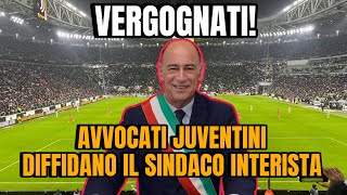 VERGOGNA INTER SINDACO INTERISTA CONTRO JUVE DIFFIDATO [upl. by Eelidnarb]