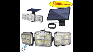 20W 3000lm Super Bright Solar Lights [upl. by Ailecara]