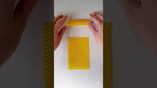 DIY Beeswax Candle Made Easy Want to make a beautiful candle without any melting [upl. by Alysa]