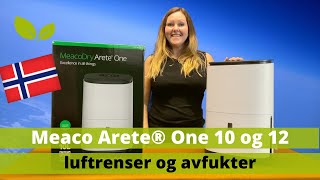 Meaco Arete One 10 og 12  Avfukter og luftrenser hybrid [upl. by Jocelyn]