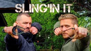 Slingin it ⁵ Hunting with 8mm steel slingshot hunting stories snipersling bands aiming tips [upl. by Ricketts682]