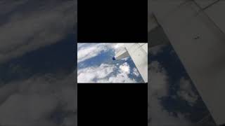 Airplane Window seat view  Flight Window seat view  Aeroplane window seat  Flight in clouds [upl. by Milak931]