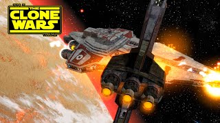 CIS Frigates HD vs Legacy Star Destroyer  Star Wars the Clone Wars [upl. by Nuoras823]