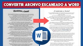 Cómo abrir un documento PDF en Word [upl. by Verlee579]