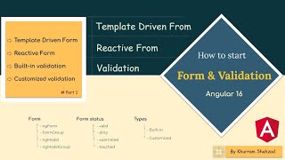 Validation with Template Driven Form in Angular 16 [upl. by Cirred]