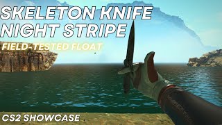 Skeleton Knife Night Stripe FieldTested  CS2 Skin Showcase 899 [upl. by Skipp]