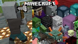 Vindicator vs all mobs  Minecraft Mobbattle [upl. by Hada427]