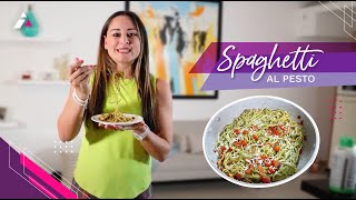 Espagueti al pesto y moringa  Receta fácil y Rutina cardio HIIT para principiantes [upl. by Sharai524]