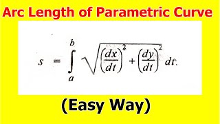 4Arc length of parametric curve [upl. by Corley]