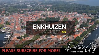 Enkhuizen  The Netherlands Holland in 4K  Parts by drone [upl. by Annoed945]