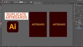 Duplicating Artboards in Illustrator [upl. by Yor622]