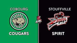 OJHL Highlights  Cobourg Cougars VS Stouffville Spirit  December 9 2023 [upl. by Thorn]