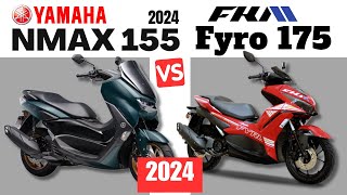 Yamaha NMAX vs FKM FYRO 175  Side by Side Comparison  Specs amp Price  2024 [upl. by Alejna306]