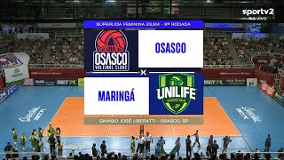 OSASCO X MARINGÁ  SUPERLIGA FEMININA 2324 ❤❤❤AMO VÔLEI🏐🏐🏐 [upl. by Assiluy]