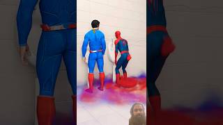 batman vs superman vs spiderman batmanvsironman spiderman batmanvsuperman comedy shorts [upl. by Annie745]