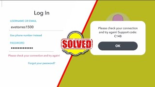 FIX Check Your Connection And Try Again On Snapchat  Snapchat Log In issue [upl. by Odirfliw]