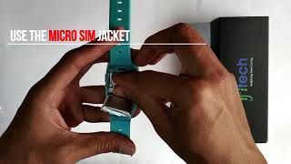 IFITech SeTracker smart watch for kids  How to insert sim [upl. by Leizahaj14]