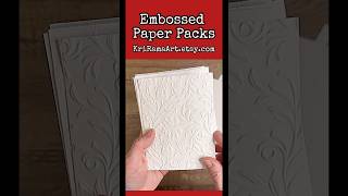 💗Embossed Paper Packs 21 different designs 200 GSM paper 👉🏼 kriramaartetsycom [upl. by Effie220]