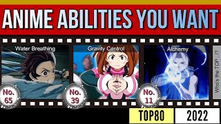 TOP80 Anime Powers You Wish Were Real [upl. by Hallerson]