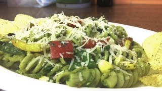 Pesto Pasta Salad  LIGHT amp FULL OF ENERGY [upl. by Eejan]