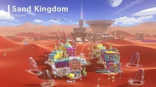 Super Mario Odyssey  Sand Kingdom  All Power Moons amp Pyramid Coins [upl. by Davis]