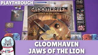 Gloomhaven Jaws of the Lion  Scenario 1 Playthrough  slickerdrips [upl. by Namhcan]