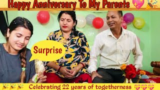 Surprise anniversary to my parents  Smarika Dhakal  Samarika Dhakal [upl. by Lleraj]