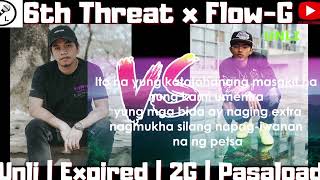 FLOW G VS SIXTH THREAT DISSTRACK BATTLE WITH LYRICS [upl. by Akvir189]