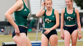 sports highlight Cal Poly college womens high jump beautiful athlete [upl. by Wadleigh]