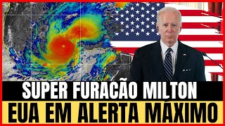 💥URGENTE FURACÃO MILTON ATINGE CATEGORIA MÁXIMA EM DIREÇÃO A FLORIDA [upl. by Henebry]