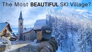 Visiting a Sleepy Ski Village in the Snowy French Alps  Serre Chevalier Resort  Hidden Gem [upl. by Aaberg]