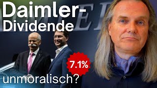 Unmoralische DaimlerDividende Die Wahrheit über Dividenden und Gewinne [upl. by Saunders]